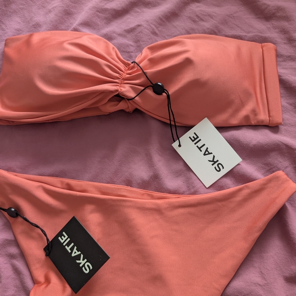 Skatie Pink Bikini Triangle Top Swimwear - Picture 5 of 5